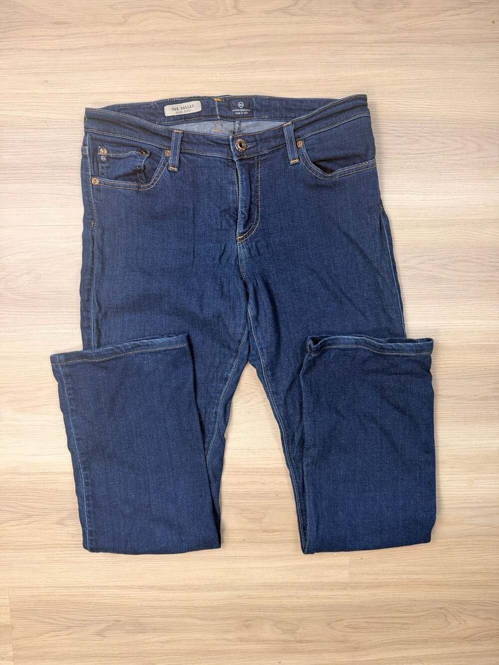 AG Adriano Goldschmied The Ballad Slim Boot Jeans Size 30R Dark Wash